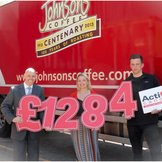 Balmoral Show success for Johnsons Coffee and Action Cancer 