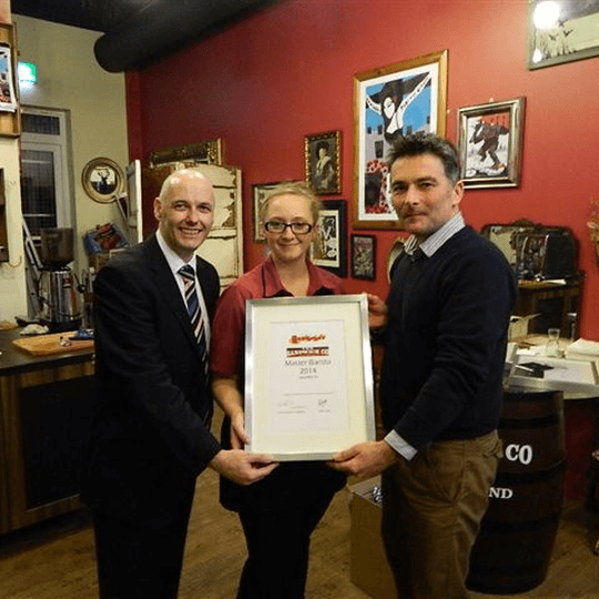 Erin Higgins wins Master Barista title with the Sandwich Company