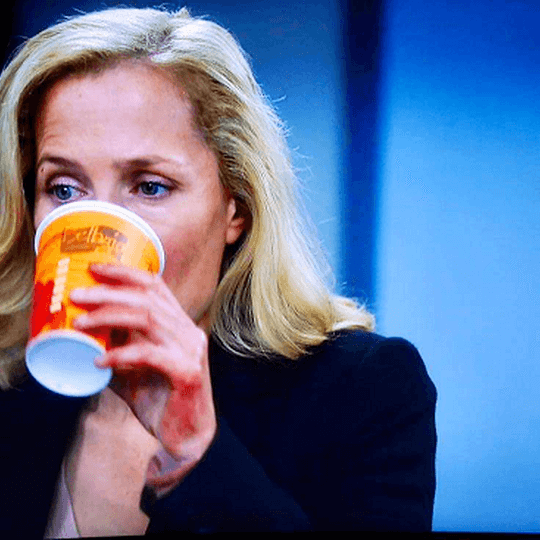 Gillian Anderson falls for Johnsons Coffee